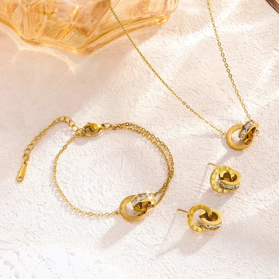 18K Gold Plated 3-Piece Jewellery Set