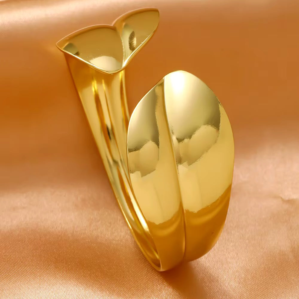 Golden Tulip Wrap Bangle